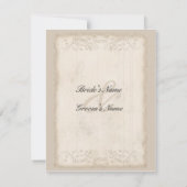 Carte RSVP victorienne (Dos)