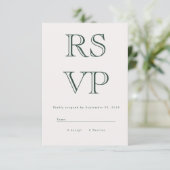 Carte RSVP vintage Bold (Debout devant)