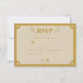 Carte RSVP Vintage Elegance (Devant)