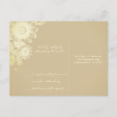 Carte RSVP Vintage ivoire et gris (Dos)