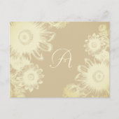 Carte RSVP Vintage ivoire et gris (Devant)