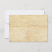 Carte RSVP vintage Voyage Aventure Mariage (Dos)