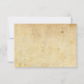 Carte RSVP Vintage Wedding (Dos)