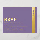 Carte RSVP violette (Recto)