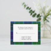 Carte RSVP Wallace Plaid (Debout devant)