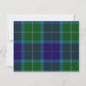Carte RSVP Wallace Plaid (Dos)
