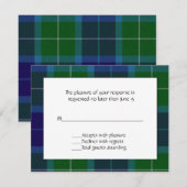 Carte RSVP Wallace Plaid (Devant / Derrière)