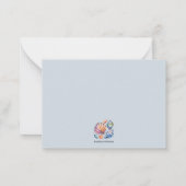 Carte RSVP Watercolor Beach Ocean Tropical Wedding (Dos)