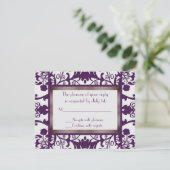 Carte RSVP wedding shower (Debout devant)