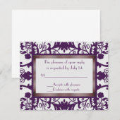 Carte RSVP wedding shower (Devant / Derrière)