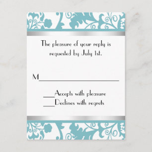 Carte RSVP wedding shower