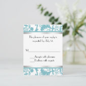 Carte RSVP wedding shower (Debout devant)