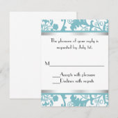 Carte RSVP wedding shower (Devant / Derrière)