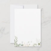 Carte RSVP Whimsical Green and Gold QR Code (Dos)