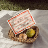 Carte RSVP Whimsical Modern Rose & Red Wedding.