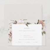 Carte RSVP Wild Florals avec Entrée Choice (Devant / Derrière)