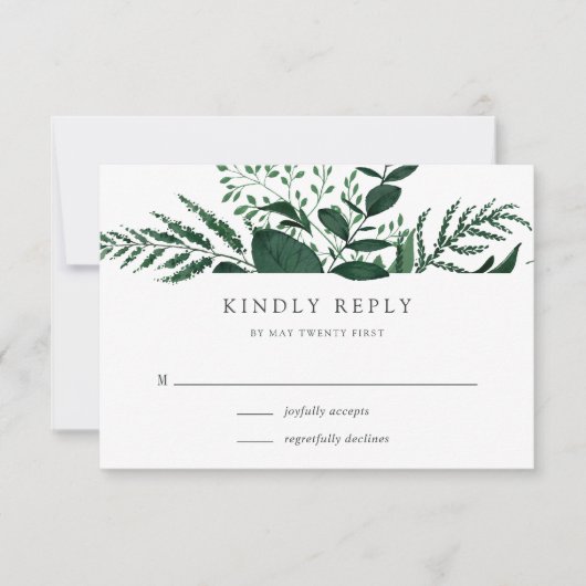 Carte RSVP Wild Forest (Devant)