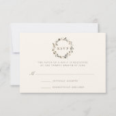 Carte RSVP Wire Aquarelle | Twig (Devant)