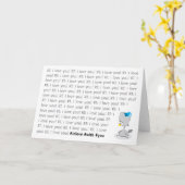 Carte RT Je t'aime RT Je t'aime RT Je t'aime (Fleur jaune)