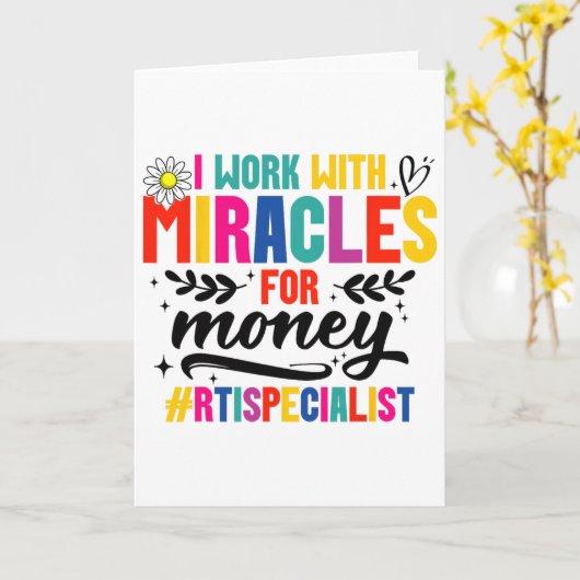 Carte Rti Team Rti Crew Miracle Response Intervention Te (Fleur jaune)