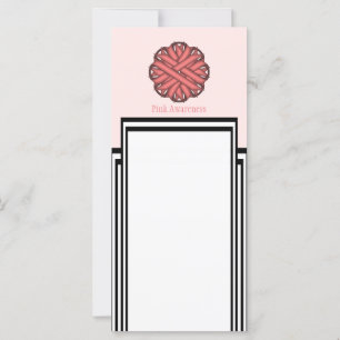 Carte Ruban aux fleurs roses par Kenneth Yoncich