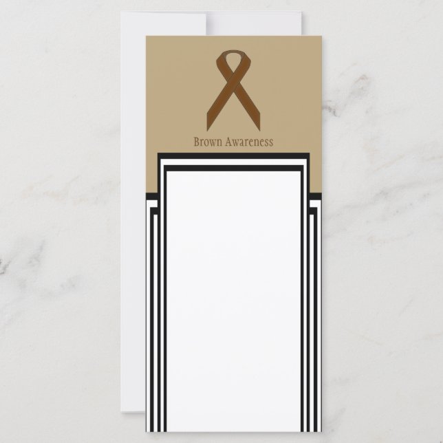 Carte Ruban Brown standard par Kenneth Yoncich (Devant)