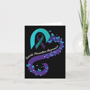 Carte Ruban Carburant Papillon Suicide Sensibilisation M