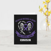 Carte Ruban Cousin H (Fleur jaune)