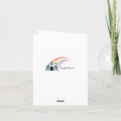 Carte Ruban de cancer de la vessie avec ailes (Dos)