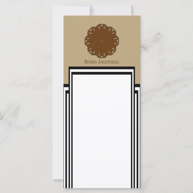 Carte Ruban de fleurs Brown par Kenneth Yoncich (Devant)