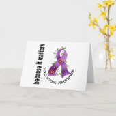 Carte Ruban de fleurs SARCOIDOSIS 3 (Fleur jaune)