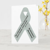 Carte Ruban de la conscience de Parkinson (Fleur jaune)