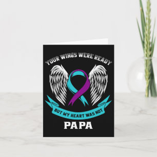 Carte Ruban de sensibilisation au suicide violet sarcell
