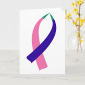 Carte Ruban de sensibilisation (Cancer de la thyroïde) (Fleur jaune)