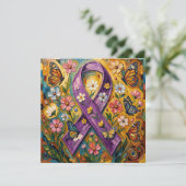 Carte Ruban de sensibilisation violet, Vierge (Debout devant)