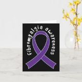 Carte Ruban de soutien de la sensibilisation (Fleur jaune)