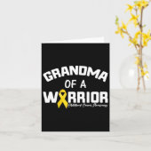 Carte Ruban D'Or Et Ruban Jaune Cancer De L'Enfance A (Fleur jaune)