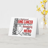 Carte Ruban du mois de sensibilisation au cancer du poum (Fleur jaune)