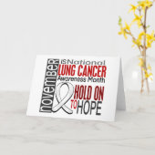 Carte Ruban du mois de sensibilisation au cancer du poum (Fleur jaune)