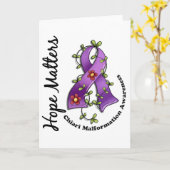 Carte Ruban Fleur 4 Hope Matters Chiari Malformation (Fleur jaune)