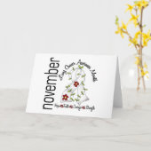 Carte Ruban Fleur du mois de sensibilisation au cancer d (Fleur jaune)