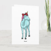 Carte Ruban Licorne (Dos)