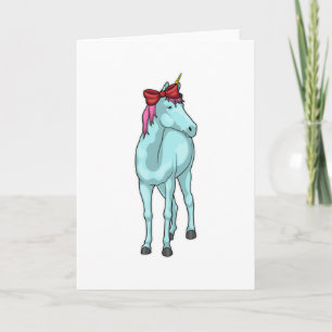 Carte Ruban Licorne