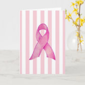 Carte Ruban rose (Fleur jaune)