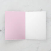 Carte Ruban rose Conscience du cancer du sein avec des f (Intérieur)