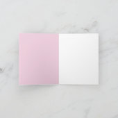 Carte Ruban rose Conscience du cancer du sein avec des f (Intérieur)