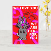 Carte Ruban Rose Contre Le Cancer Du Sein Personnalisabl (Fleur jaune)