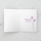 Carte Ruban rose pour ami (Intérieur)