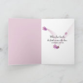 Carte Ruban rose pour le cancer du sein (Intérieur)