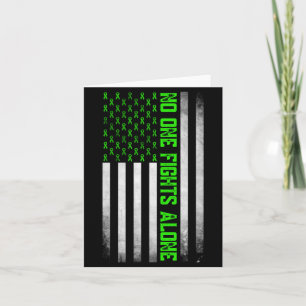 Carte Ruban vert de sensibilisation à la santé mentale a